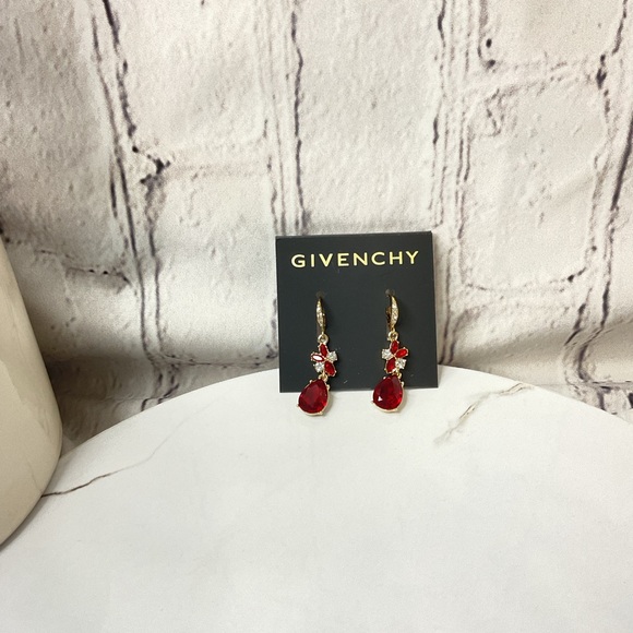 ๐๐ Givenchy Red Drop Earrings - Picture 11 of 11